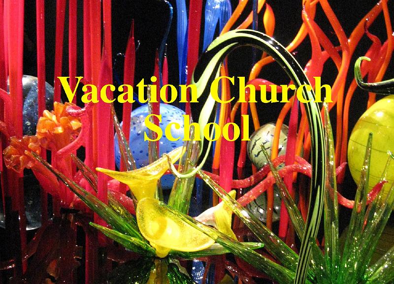61 - Intro.jpg - Stone Church children enjoyed Vacation Church School August 48, 2008.  Activities and studies focused on a Rainforest Adventure theme.